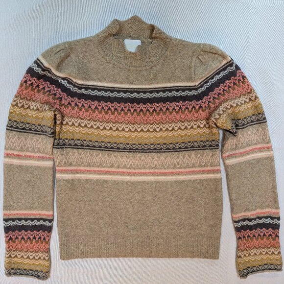 Anthropologie Fair Isle, Nordic Crewneck Sweater - Picture 1 of 11